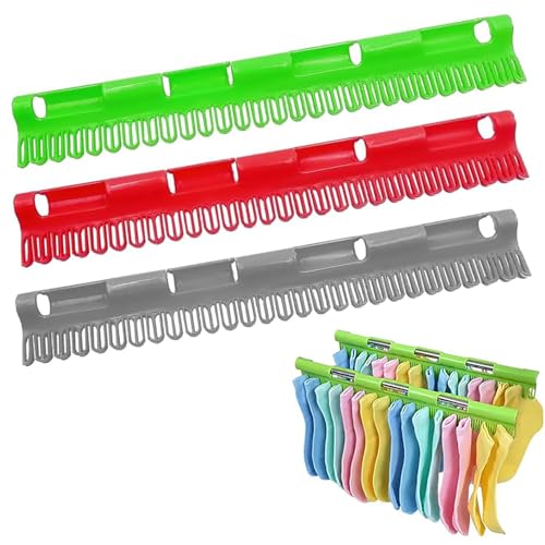 JINJUMEI 3 Stück Sockentrockner Wäscheständer, Trockengestell Socken Kleidung Socken Finishing Clips Kleiderständer für Socken Winddichter Aufhänger für Socken, Unterwäsche, Kleine Kleidung von JINJUMEI