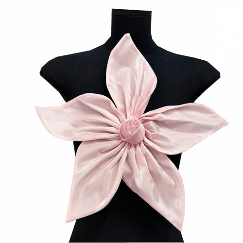 Damen Dreidimensionale Blumenbrosche Corsage bestickte Blumen Applikationen handgenäht handgefertigt DIY Kleidung Hochzeitskleid Dekoration (Rosa) von JINMOMOMO