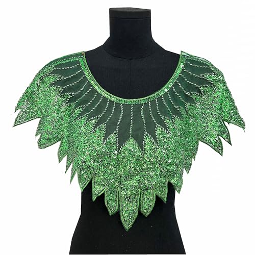Pailletten-Perlen-Mesh-Applikation, Kragen, künstliche Kragen, Spitze, Stoff, Netz-Patches, glänzend, exquisiter Ausschnitt, DIY, Nähen, Abendkleid, Hochzeitskleid, Basteln, Halsausschnitt Pailletten-Perlen-Mesh-Applikation, Kragen, künstliche Kragen, Spitze, Stoff, Netz-Patches, glänzend, exquisiter Ausschnitt, DIY, Nähen, Abendkleid, Hochzeitskleid, Basteln, Halsausschnitt von JINMOMOMO