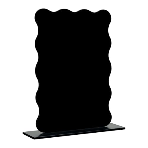 JINMURY Schwarze gewellte Acrylschilder mit Sockel, 12,7 x 17,8 cm, gewellte Kanten, rechteckig, Acryl, blanko, 0,3 cm, für Heimwerker, Hochzeiten, Veranstaltungen, Tischnummern, 10 Stück JINMURY Schwarze gewellte Acrylschilder mit Sockel, 12,7 x 17,8 cm, gewellte Kanten, rechteckig, Acryl, blanko, 0,3 cm, für Heimwerker, Hochzeiten, Veranstaltungen, Tischnummern, 10 Stück von JINMURY