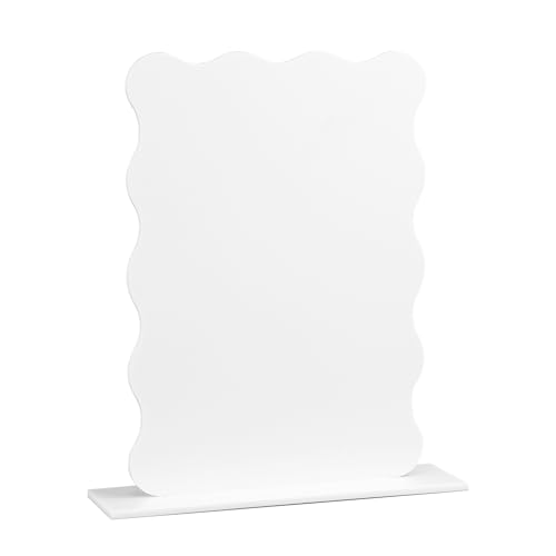 JINMURY Weiße gewellte Acrylschilder mit Sockel, 12,7 x 17,8 cm, gewellte Kanten, rechteckig, Acryl, blanko, 0,3 cm, für Heimwerker, Hochzeit, Event, Tischnummern, 10 Stück JINMURY Weiße gewellte Acrylschilder mit Sockel, 12,7 x 17,8 cm, gewellte Kanten, rechteckig, Acryl, blanko, 0,3 cm, für Heimwerker, Hochzeit, Event, Tischnummern, 10 Stück von JINMURY