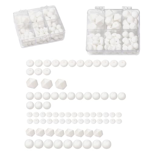 Silikonperlen zur Herstellung von Schlüsselanhängern, Fokusperlen für Stifte, DIY-Stifte mit mehrfarbigem Fokus und großem Loch, Perlen-Sets mit personalisierbarem Bastelzubehör von JINPINMAO