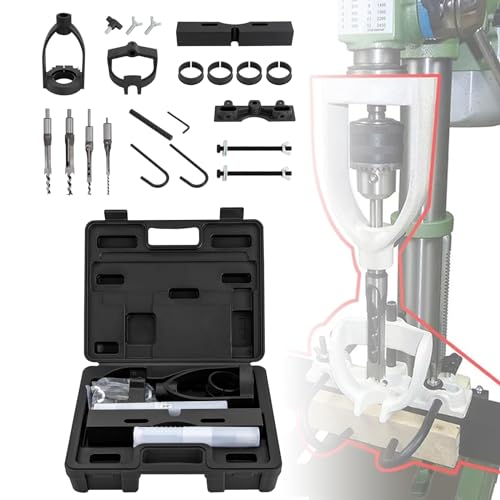 Stemmbohreraufsatz für Bohrmaschine Tischbohrmaschinen, Bohrmaschinenaufsatz mit 4 Bohrer und Tischbohrer Ortung, Stemm und Zapfenwerkzeuge für Schneiden, Rundnuten, Innenschleifen und Metallbohren Stemmbohreraufsatz für Bohrmaschine Tischbohrmaschinen, Bohrmaschinenaufsatz mit 4 Bohrer und Tischbohrer Ortung, Stemm und Zapfenwerkzeuge für Schneiden, Rundnuten, Innenschleifen und Metallbohren von JINPRDAMZ