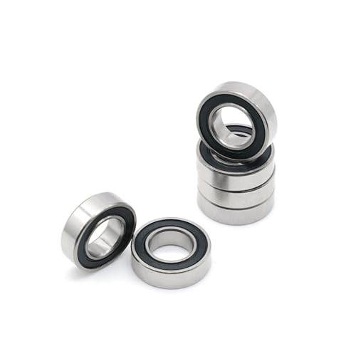 5 STÜCKE S607-2RS 7x19x6mm Hochwertiger Edelstahl Gummiversiegelter Rillenkugellagerschaft von JINWPXSR