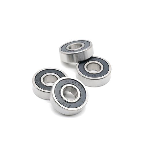 6000RS Lager 10 * 26 * 8mm (4 STÜCKE) ABEC-7 6000 RS 6000 Chromstahl Kugellager von JINWPXSR
