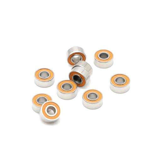 7x14x4 mm S687RS CB-Lager (2 Stück) ABEC-7 Edelstahl-Hybrid-Keramik-Kugellager von JINWPXSR