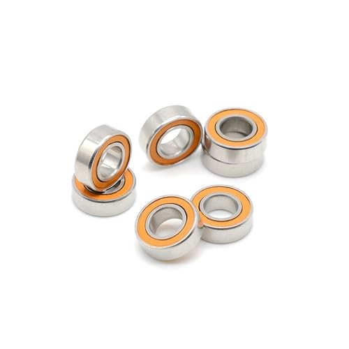 SMR126 2RS CB 6x12x4 MM (2 STÜCK) Angelrolle Edelstahl Hybrid Keramik Kugellager von JINWPXSR