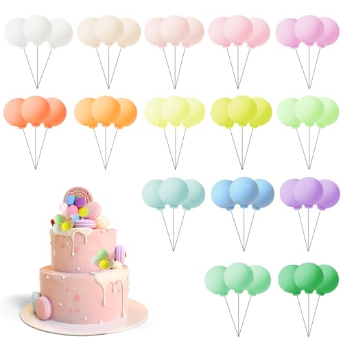 JINXIAN 48 Stück Tortendeko Kugeln Luftballons Bunt Kuchen Deko Mini Luftballons Wiederverwendbar DIY HeißLuftballon Deko für Hochzeit Jahrestag Geburtstagsfeier Babyparty JINXIAN 48 Stück Tortendeko Kugeln Luftballons Bunt Kuchen Deko Mini Luftballons Wiederverwendbar DIY HeißLuftballon Deko für Hochzeit Jahrestag Geburtstagsfeier Babyparty von JINXIAN