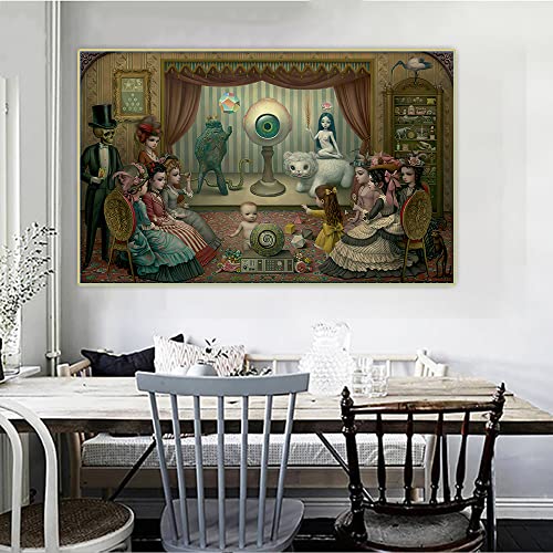 Diamant-Malerei-Sets für Erwachsene Mark Ryden《The Parlor》 Malerei mit Diamanten, Kunst und Handwerk für Erwachsene, Wanddekoration, 40,6 x 50,8 cm Diamant-Malerei-Sets für Erwachsene Mark Ryden《The Parlor》 Malerei mit Diamanten, Kunst und Handwerk für Erwachsene, Wanddekoration, 40,6 x 50,8 cm von JINYANZZYJ