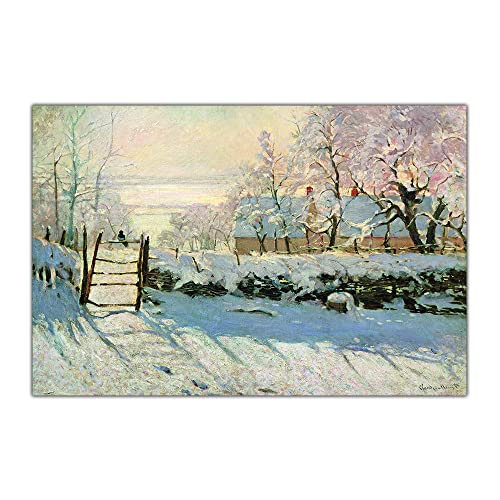 Diamond Painting Kits Claude Monet《The Elster,1869》 Full Drill DIY Crafts For Adults Home Wall Decor 12 * 16In/30 * 40Cm von JINYANZZYJ