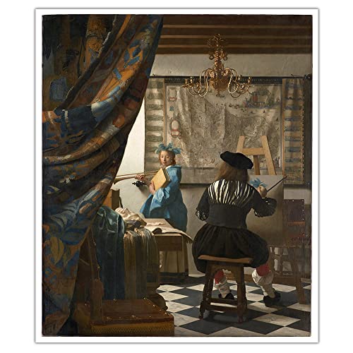 Diamond Painting Kits Die Allegorie der Malerei von Johannes Vermeer Full Drill DIY Crafts For Adults Home Wall Decor 12 * 16In/30 * 40Cm Diamond Painting Kits Die Allegorie der Malerei von Johannes Vermeer Full Drill DIY Crafts For Adults Home Wall Decor 12 * 16In/30 * 40Cm von JINYANZZYJ