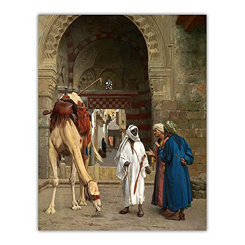 Diamond Painting Kits For Kids Arab Dispute By Jean Leon Gerome Diy 5D Diamond Paintings For Home Wall Decor Gift Diamond Painting Art 20 * 24In/50 * 60Cm von JINYANZZYJ