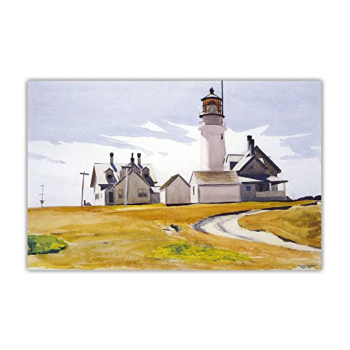 Diy Ölgemälde Malen Nach Zahlen Kit Für Erwachsene Highland Light, 1930, Von Edward Hopper Anfänger Zeichnen Mit Pinseln Weihnachtsdekoration Dekorationsgeschenke von JINYANZZYJ