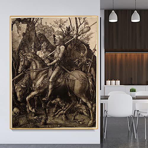 Malen Nach Zahlen Für Erwachsene Albrecht Dürer《The Knight, Death And The Devil》 Digitales Öl-Leinwand-Malset Für Kindergeburtstag, Hochzeit, Dekoration, Geschenke Malen Nach Zahlen Für Erwachsene Albrecht Dürer《The Knight, Death And The Devil》 Digitales Öl-Leinwand-Malset Für Kindergeburtstag, Hochzeit, Dekoration, Geschenke von JINYANZZYJ