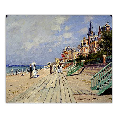 Malen nach Zahlen für Erwachsene und Kinder, Claude Monet, der Strand von Trouville, 4,749.8 cm, Ölgemälde auf Leinwand, Wandkunst, Heimdekoration Malen nach Zahlen für Erwachsene und Kinder, Claude Monet, der Strand von Trouville, 4,749.8 cm, Ölgemälde auf Leinwand, Wandkunst, Heimdekoration von JINYANZZYJ