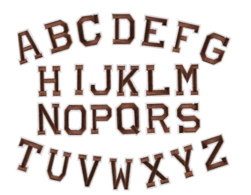 Patches Zum Aufbügeln Gelber Englischer Buchstabe Stickerei Stoffaufkleber Bügelstil Farbe Optional Hut Hose Dekoration Gepäck Dekoration Daunenjacke Aufnäher Aufkleber Braun 26 Stück Patches Zum Aufbügeln Gelber Englischer Buchstabe Stickerei Stoffaufkleber Bügelstil Farbe Optional Hut Hose Dekoration Gepäck Dekoration Daunenjacke Aufnäher Aufkleber Braun 26 Stück von JINZIJINYU