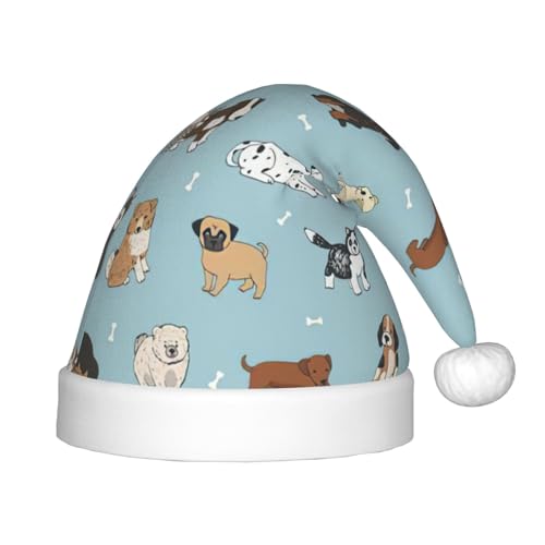 JIPOFD Weihnachtsmütze für Welpen, Doodles, Uni, weich, bequem, verdickte Weihnachtsmütze JIPOFD Weihnachtsmütze für Welpen, Doodles, Uni, weich, bequem, verdickte Weihnachtsmütze von JIPOFD