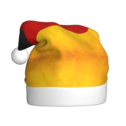 JIPOFD Weihnachtsmütze mit Deutschland-Flagge, für Erwachsene für Damen und Herren, weich und bequem, verdickte Nikolausmütze JIPOFD Weihnachtsmütze mit Deutschland-Flagge, für Erwachsene für Damen und Herren, weich und bequem, verdickte Nikolausmütze von JIPOFD