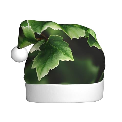 JIPOFD Weihnachtsmütze mit Efeublütenbaum, Weihnachtsmütze für Erwachsene für Damen und Herren, weich und bequem, verdickte Weihnachtsmütze JIPOFD Weihnachtsmütze mit Efeublütenbaum, Weihnachtsmütze für Erwachsene für Damen und Herren, weich und bequem, verdickte Weihnachtsmütze von JIPOFD