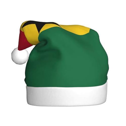 JIPOFD Weihnachtsmütze mit Flagge von Ghana, Weihnachtsmütze für Erwachsene für Damen und Herren, weich und bequem, verdickte Weihnachtsmütze JIPOFD Weihnachtsmütze mit Flagge von Ghana, Weihnachtsmütze für Erwachsene für Damen und Herren, weich und bequem, verdickte Weihnachtsmütze von JIPOFD