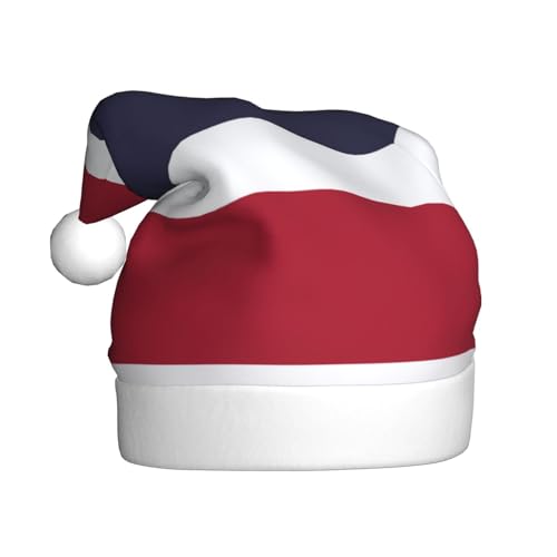 JIPOFD Weihnachtsmütze mit Thailand-Flagge, für Erwachsene für Damen und Herren, weich und bequem, verdickte Nikolausmütze JIPOFD Weihnachtsmütze mit Thailand-Flagge, für Erwachsene für Damen und Herren, weich und bequem, verdickte Nikolausmütze von JIPOFD
