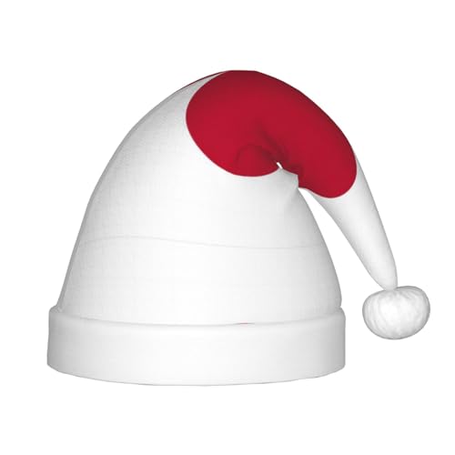 JIPOFD Weihnachtsmütze mit japanischer Flagge, Uni, weich und bequem, verdickte Nikolausmütze JIPOFD Weihnachtsmütze mit japanischer Flagge, Uni, weich und bequem, verdickte Nikolausmütze von JIPOFD