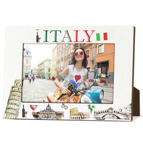 Italien-Souvenir-Bilderrahmen für den Schreibtisch, Holz-Bilderrahmen, 10 x 15 cm, für Urlaub, Flitterwochen, Geschenk für Paare, Brautpaare, Fotogeschenke für internationale Reisende – M767 Italien-Souvenir-Bilderrahmen für den Schreibtisch, Holz-Bilderrahmen, 10 x 15 cm, für Urlaub, Flitterwochen, Geschenk für Paare, Brautpaare, Fotogeschenke für internationale Reisende – M767 von JIRIM-BEUTY