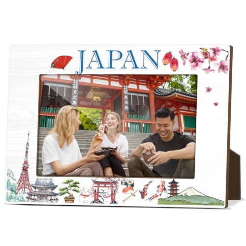 Japanische Souvenir-Bilderrahmen für den Schreibtisch, Holz-Bilderrahmen, 10 x 15 cm, für Urlaub, Flitterwochen, Geschenke für Paare, Brautpaare, Fotogeschenke für internationale Reisende – M770 Japanische Souvenir-Bilderrahmen für den Schreibtisch, Holz-Bilderrahmen, 10 x 15 cm, für Urlaub, Flitterwochen, Geschenke für Paare, Brautpaare, Fotogeschenke für internationale Reisende – M770 von JIRIM-BEUTY