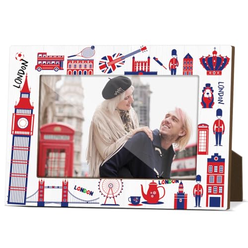London Souvenir Gifts Bilderrahmen für Schreibtisch, Holz-Bilderrahmen, 10 x 15 cm, für Urlaub, Flitterwochen, Geschenke für Paare, Brautpaare, Fotogeschenke für internationale Reisende – M780 London Souvenir Gifts Bilderrahmen für Schreibtisch, Holz-Bilderrahmen, 10 x 15 cm, für Urlaub, Flitterwochen, Geschenke für Paare, Brautpaare, Fotogeschenke für internationale Reisende – M780 von JIRIM-BEUTY