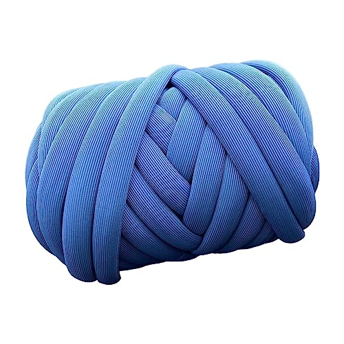 JISADER 1000 g grobes Garn, sperriges Garn, Armstrickgarn, Jumbo-Schlauchgarn für Bastelarbeiten, tiefes Blau JISADER 1000 g grobes Garn, sperriges Garn, Armstrickgarn, Jumbo-Schlauchgarn für Bastelarbeiten, tiefes Blau von JISADER