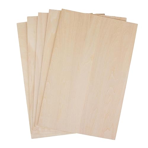 JISADER 10x Holzplatten, unbearbeitete Holzplatten, dünne Sperrholzplatten, Lindenholzplatten für DIY-Projekte, 100 x 100 x 2 mm von JISADER