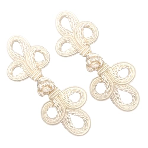 JISADER 2X Chinesische Knoten Froschknöpfe Stuhlbezugknöpfe Chinesische Verschlussknöpfe Nähverschluss für Outfit Bühnenkostüm Tang Anzug, Beige JISADER 2X Chinesische Knoten Froschknöpfe Stuhlbezugknöpfe Chinesische Verschlussknöpfe Nähverschluss für Outfit Bühnenkostüm Tang Anzug, Beige von JISADER