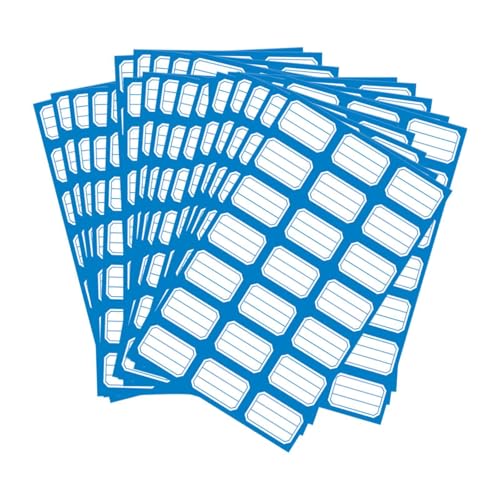JISADER 50 Blatt Laboretiketten, blanko, 1050 Handschrift, blanke Aufkleber, selbstklebende Etiketten für Schule, Zuhause, Supermarkt, Paket, Büro, Blau JISADER 50 Blatt Laboretiketten, blanko, 1050 Handschrift, blanke Aufkleber, selbstklebende Etiketten für Schule, Zuhause, Supermarkt, Paket, Büro, Blau von JISADER