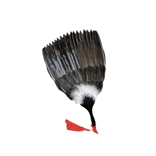 JISADER Antiker Chinesischer Fächer mit Gänsefedern von Zhuge Liang Inspiriertes Design von JISADER