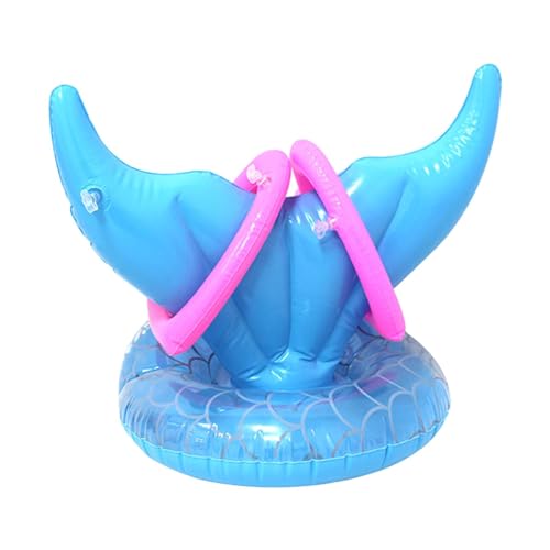 JISADER Aufblasbares Startspiel, Aufblasbare des Schwimmenden Sommerschwanzes für Den Garten, Blau JISADER Aufblasbares Startspiel, Aufblasbare des Schwimmenden Sommerschwanzes für Den Garten, Blau von JISADER