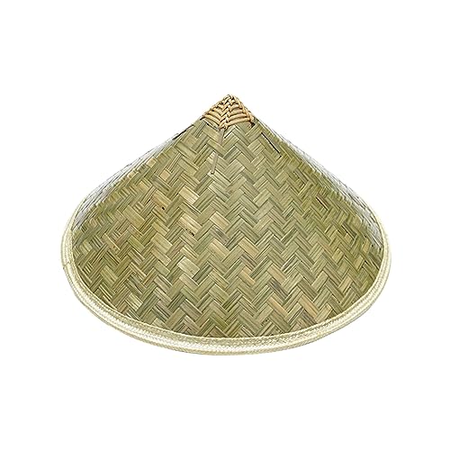 JISADER Bambushut, konischer Hutkegel, DIY, Basteln, asiatischer Hut, orientalischer Hut für Landwirtschaft, Tourismus, Garten, 36 cm für Kinder JISADER Bambushut, konischer Hutkegel, DIY, Basteln, asiatischer Hut, orientalischer Hut für Landwirtschaft, Tourismus, Garten, 36 cm für Kinder von JISADER
