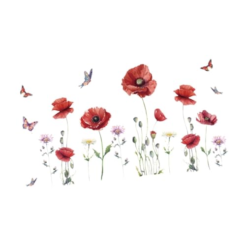 JISADER Blumen Schmetterling Wandaufkleber Aufkleber PVC Tapete Kunst Wandkunst Wandbilddekor für Party JISADER Blumen Schmetterling Wandaufkleber Aufkleber PVC Tapete Kunst Wandkunst Wandbilddekor für Party von JISADER