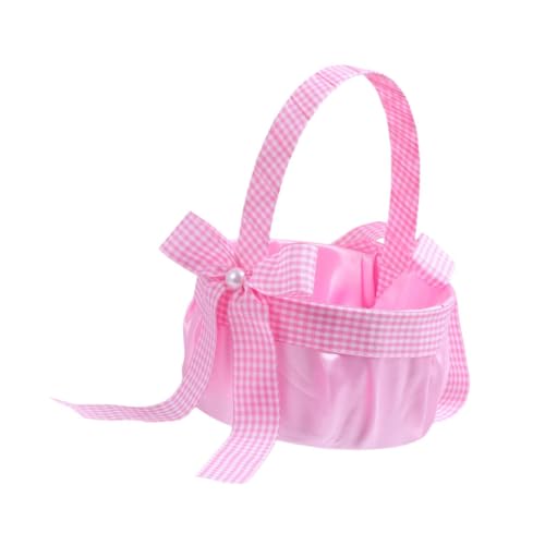 JISADER Blumenkorb für Hochzeiten, Mehrzweck Aufbewahrungskorb, Hochzeitsdekoration für Verlobung, Event, Brautjungfer, Rosa JISADER Blumenkorb für Hochzeiten, Mehrzweck Aufbewahrungskorb, Hochzeitsdekoration für Verlobung, Event, Brautjungfer, Rosa von JISADER