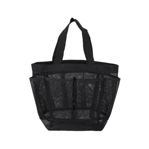JISADER Duschtasche Aus Netzstoff, Unverzichtbare Kulturtasche, Tragbarer Organizer, Hängender Duschkorb für Schlafzimmer Und Badezimmer, Schwarz JISADER Duschtasche Aus Netzstoff, Unverzichtbare Kulturtasche, Tragbarer Organizer, Hängender Duschkorb für Schlafzimmer Und Badezimmer, Schwarz von JISADER