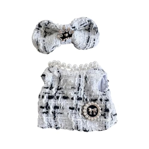 JISADER Kleidung für 15 cm Plüschpuppe, Set mit Rock Und Haar Accessoire, Puppenzubehör für Kreative Ankleide, Weiß JISADER Kleidung für 15 cm Plüschpuppe, Set mit Rock Und Haar Accessoire, Puppenzubehör für Kreative Ankleide, Weiß von JISADER
