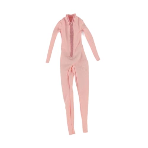 JISADER Overall für Actionfiguren im Maßstab 1:6, Kleidung für weibliche Figuren, Puppen-Outfits für 12-Zoll-weibliche Puppen, Rosa von JISADER
