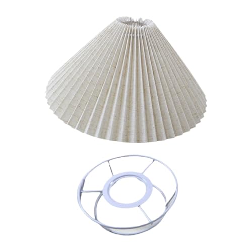 JISADER Plissierter Lampenschirm, Deckenventilator Lichtabdeckung, Pendelleuchtenabdeckung Aus Nordischem Stoff für Wohnzimmer, Restaurant, Leinen JISADER Plissierter Lampenschirm, Deckenventilator Lichtabdeckung, Pendelleuchtenabdeckung Aus Nordischem Stoff für Wohnzimmer, Restaurant, Leinen von JISADER