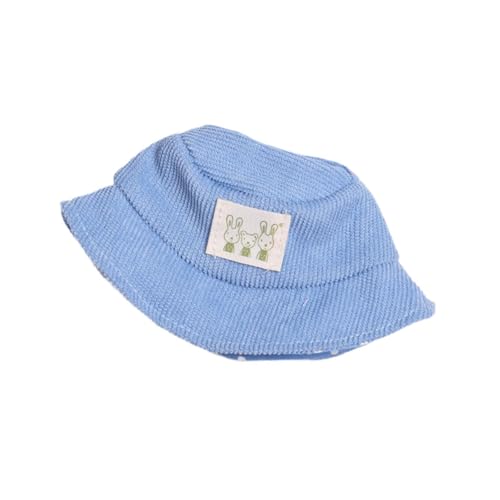 JISADER Puppenhut Als Miniaturhut Und Fischerhut für Plüschpuppen Stilvolles Puppenzubehör Aus Weichem Stoff mit Breiter Krempe für 15cm Figuren Und Sammler, Blau JISADER Puppenhut Als Miniaturhut Und Fischerhut für Plüschpuppen Stilvolles Puppenzubehör Aus Weichem Stoff mit Breiter Krempe für 15cm Figuren Und Sammler, Blau von JISADER