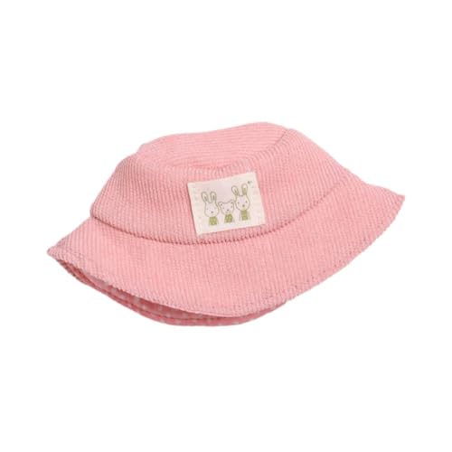 JISADER Puppenhut Als Miniaturhut Und Fischerhut für Plüschpuppen Stilvolles Puppenzubehör Aus Weichem Stoff mit Breiter Krempe für 15cm Figuren Und Sammler, ROSA JISADER Puppenhut Als Miniaturhut Und Fischerhut für Plüschpuppen Stilvolles Puppenzubehör Aus Weichem Stoff mit Breiter Krempe für 15cm Figuren Und Sammler, ROSA von JISADER