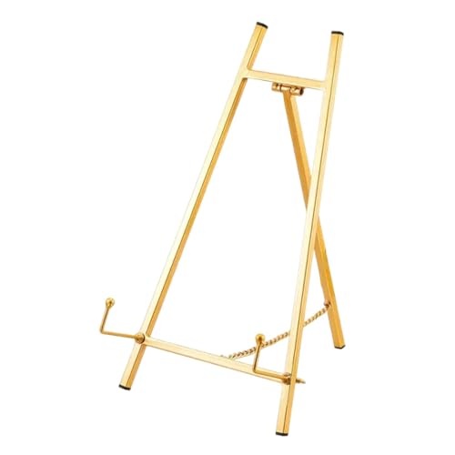 JISADER Staffeleiständer für Hochzeitsschilder, Kunst-Display-Staffelei, modern, Bilderständer, stabile Struktur, Gold JISADER Staffeleiständer für Hochzeitsschilder, Kunst-Display-Staffelei, modern, Bilderständer, stabile Struktur, Gold von JISADER