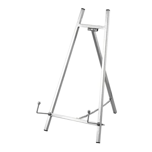 JISADER Staffeleiständer für Hochzeitsschilder, Kunst-Display-Staffelei, modern, Bilderständer, stabile Struktur, Silber JISADER Staffeleiständer für Hochzeitsschilder, Kunst-Display-Staffelei, modern, Bilderständer, stabile Struktur, Silber von JISADER