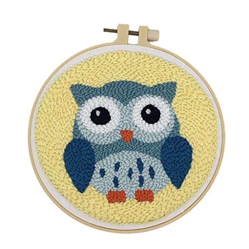 JISADER Stanznadel Stickerei Set Als Komplettes Starterset für Nadelkunst Eine DIY Stickpackung mit Vorgezeichnetem Muster für Anfänger Und Erwachsene Zur JISADER Stanznadel Stickerei Set Als Komplettes Starterset für Nadelkunst Eine DIY Stickpackung mit Vorgezeichnetem Muster für Anfänger Und Erwachsene Zur von JISADER