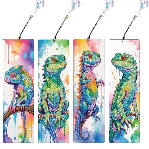 JISHSHAY 4 Stück Diamond Painting Lesezeichen Chamäleon Diamant Painting Lesezeichen Tiere Diamantmalerei Bookmark Diamant Malerei Book Marks Mosaik Bastelset Erwachsene Diamaond Malerei Bookmarks JISHSHAY 4 Stück Diamond Painting Lesezeichen Chamäleon Diamant Painting Lesezeichen Tiere Diamantmalerei Bookmark Diamant Malerei Book Marks Mosaik Bastelset Erwachsene Diamaond Malerei Bookmarks von JISHSHAY