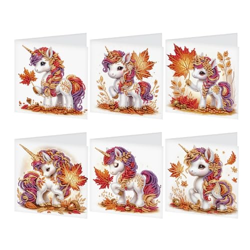 JISHSHAY 6 Stück Diamond Painting Karten Geburtstag Bild Diamant Grußkarte Diamant Painting Geburtstag Card Stickerei Diamant Erwachsene Postkarte Diamantmalerei Valentinstag Einhorn JISHSHAY 6 Stück Diamond Painting Karten Geburtstag Bild Diamant Grußkarte Diamant Painting Geburtstag Card Stickerei Diamant Erwachsene Postkarte Diamantmalerei Valentinstag Einhorn von JISHSHAY