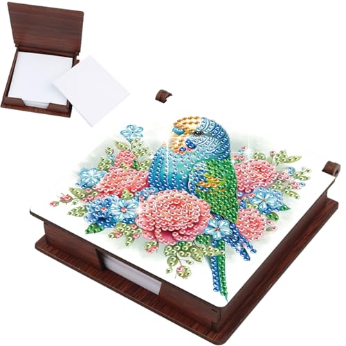 JISHSHAY Blume Vogel Diamant Kunst Notizbox Diamant Malerei Notizkarte Box Edelstein Kunst Haftnotizen Halter Edelstein Malerei Memo Pad Halter Mosaik Kits für Erwachsene, enthält 160 JISHSHAY Blume Vogel Diamant Kunst Notizbox Diamant Malerei Notizkarte Box Edelstein Kunst Haftnotizen Halter Edelstein Malerei Memo Pad Halter Mosaik Kits für Erwachsene, enthält 160 von JISHSHAY